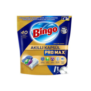 قیمت و خرید قرص ظرفشویی بینگو Bingo مدل Pro Max بسته 40 عددی