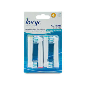 خربد و فیمت سری یدک مسواک برقی اورال بی Oral-B برند لاویک مدل Action Clean بسته 4 عددی