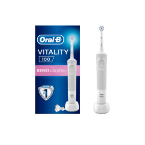 خرید و قیمت مسواک برقی اورال بی Oral-B مدل Vitality 100 با یدک Sensi UltraThin دندان های حساس