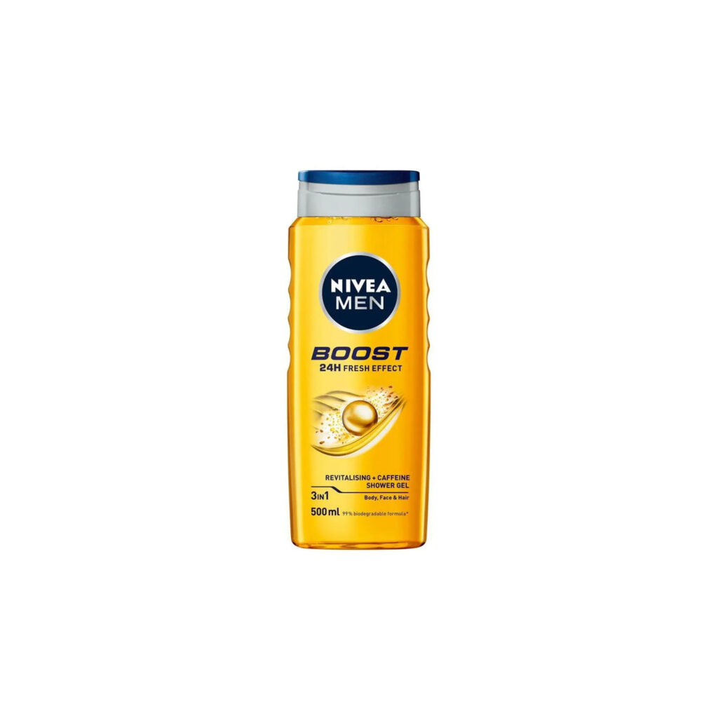 خرید و قیمت شامپو Nivea men مدل boost حجم 500 ml