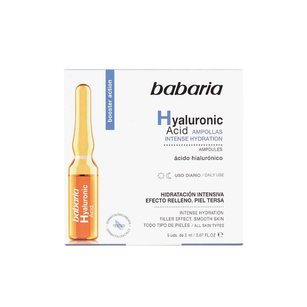 خرید و قیمت آمپول آبرسان هیالورونیک اسید باباریا Babaria دارای 5 ویال 2 میل