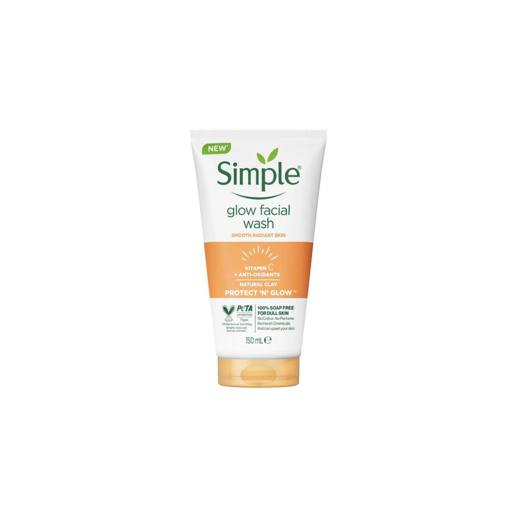 خرید و قیمت شوینده صورت Simple مدل Protect & Glow p حجم 150 ml