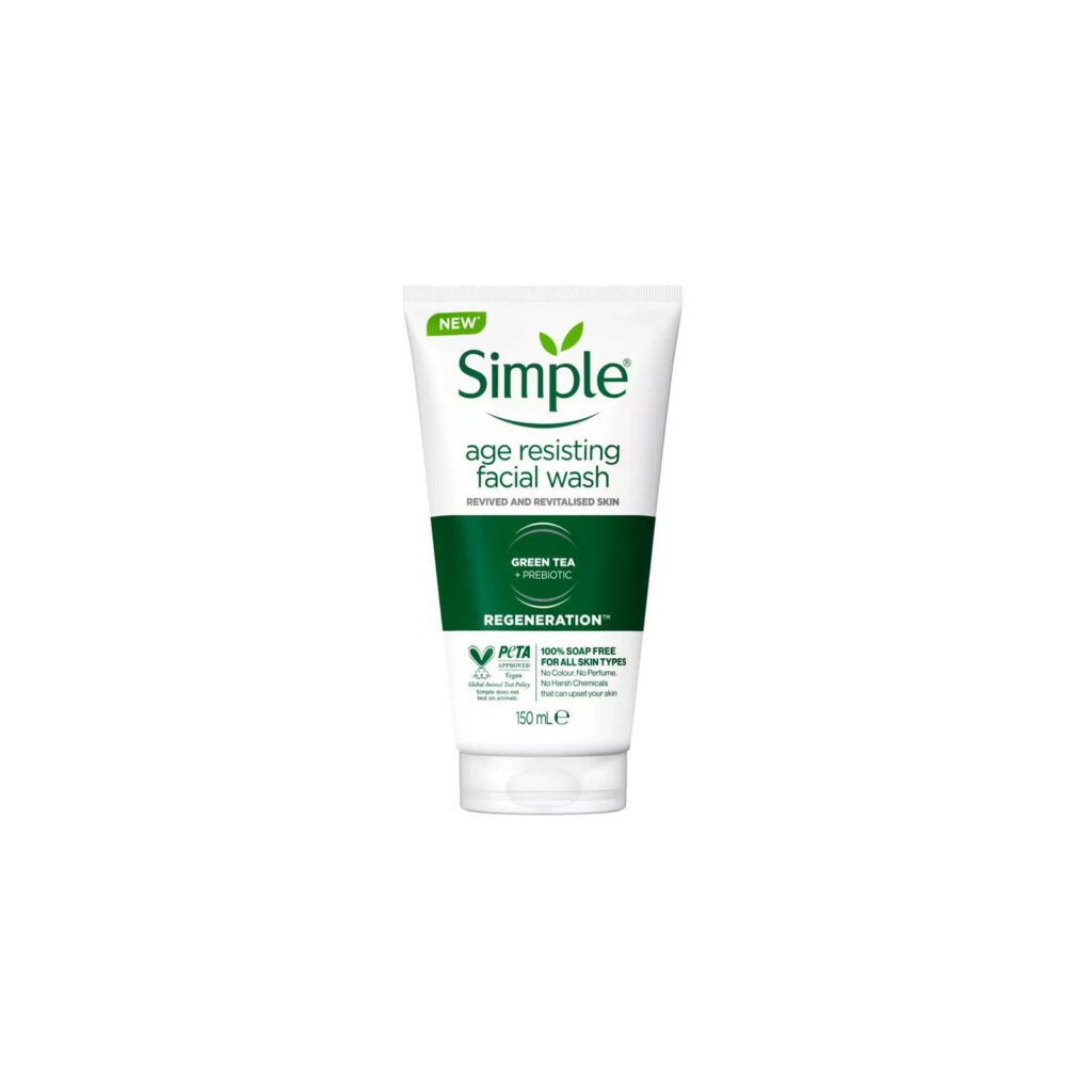 خرید و قیمت شوینده صورت ضدپیری احیاکننده Simple مدل Regeneration حجم 150 ml