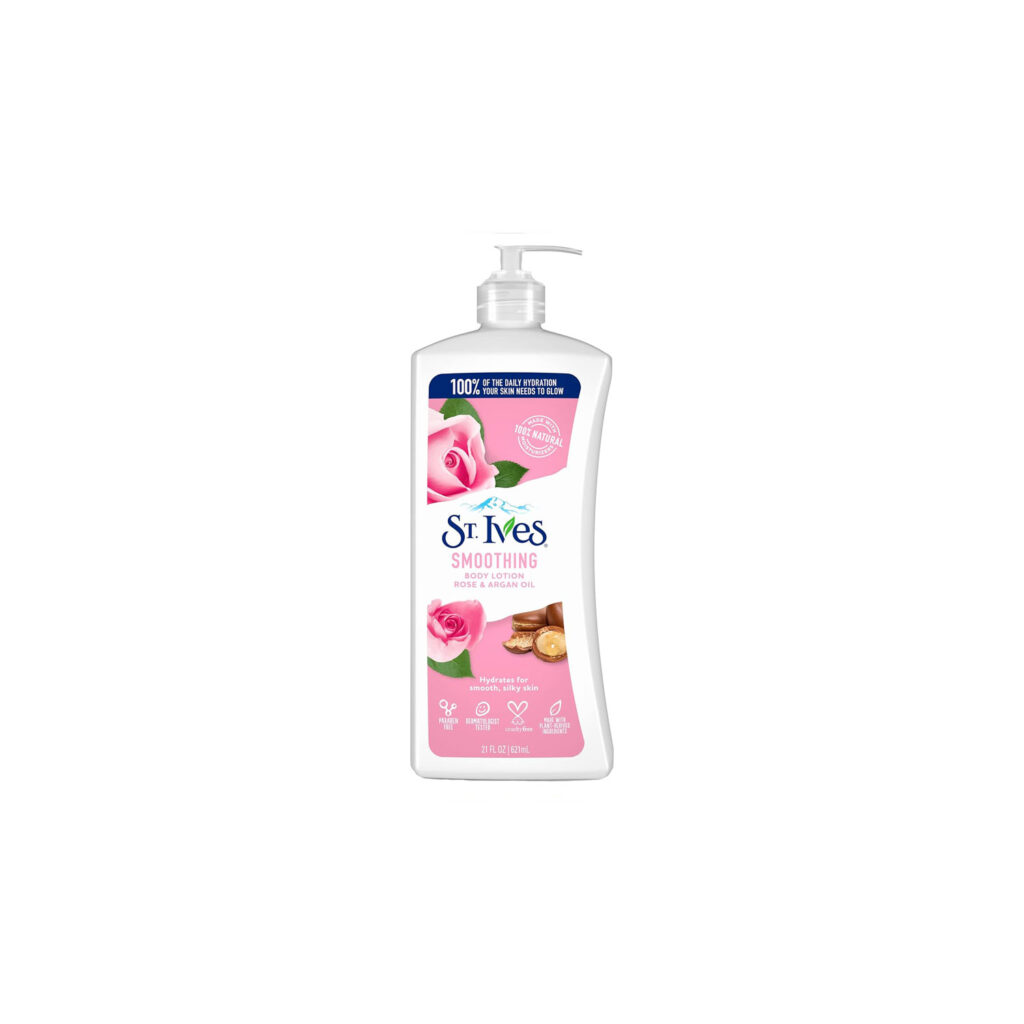 خرید و قیمت لوسیون بدن St. Ives با رایحه گل رز و روغن آرگان حجم 21 ml